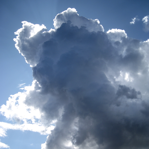Cumulus vor Sonne Cumulus vor Sonne