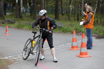 Katharina beim Verlassen der Wechselzone